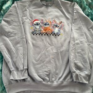 Baby blue  Graphic Sweater